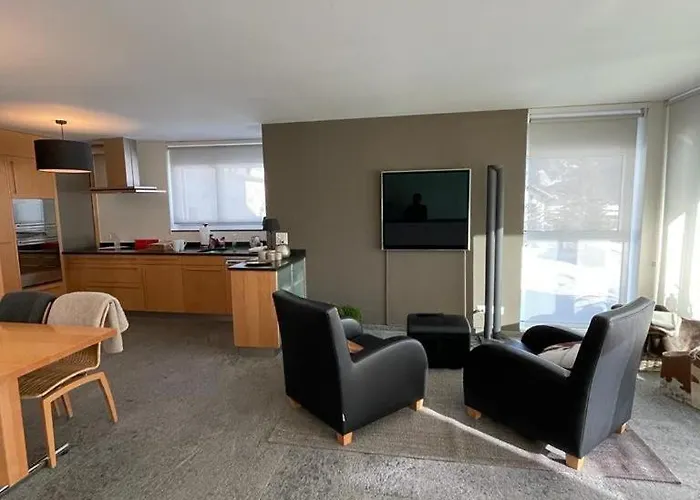 Luxury - 5 Min Walking To Congress Center 公寓 达沃斯